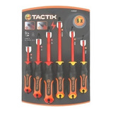 Juego Set Destornilladores Electricista 1000v 6 Pzs Tactix