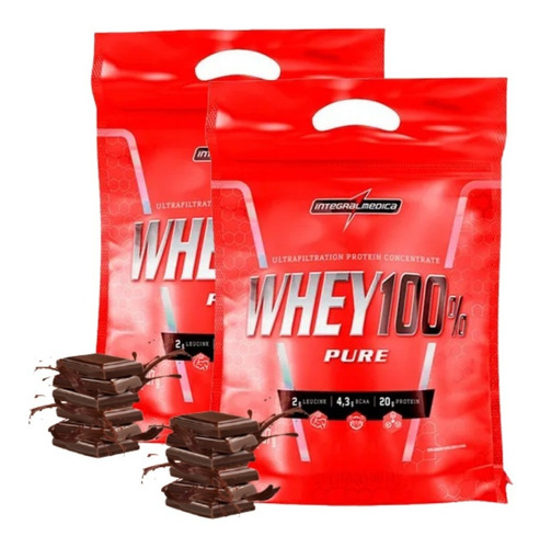 2x Whey 100% Pure - 907g - Integralmédica