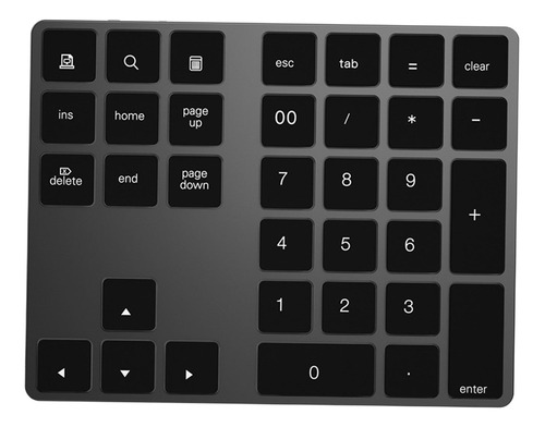 Batería Recargable Delgada Portátil Del Teclado Numérico