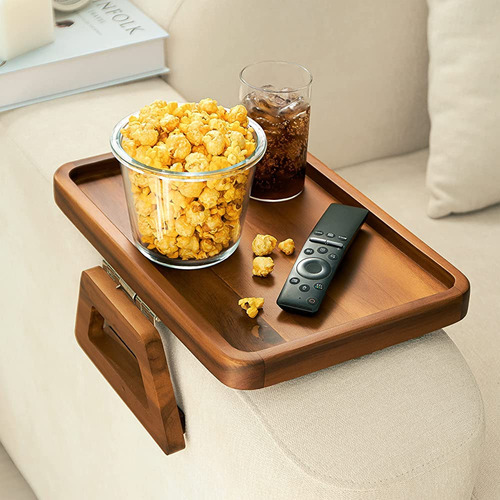 Tinamo Acacia Wood Sofa Arm Reposabrazos Tray - Sofá Arm Tra