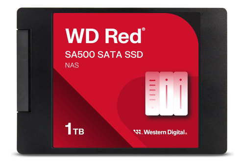 Western Digital Ssd Interno Wd Sa500 Nas 3d Nand Rojo De 1 .