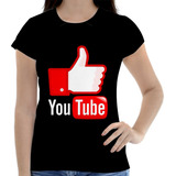 Camisa Camiseta Feminina Youtube Youtuber Canal Envio Hoj 06