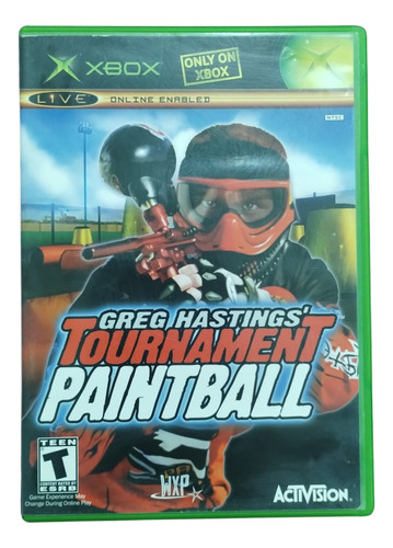Greg Hastings Tournament Paintball Juego Xbox Clasica