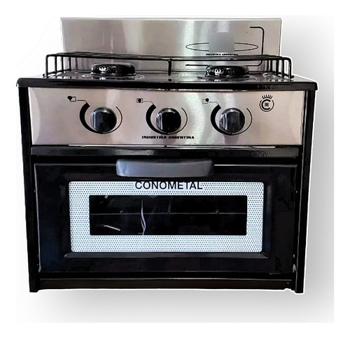 Anafe Cocina 2 Dos Hornallas Con Horno Gas Natural De Pared