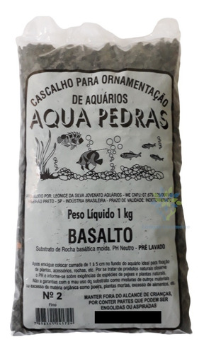 Substrato Basalto Nº2 Para Aquário 1kg