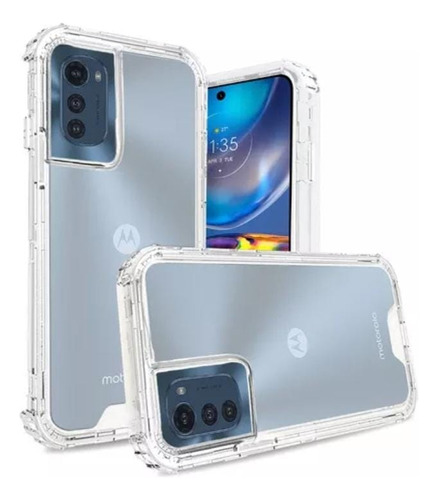 Funda Transparente Reforzada Para Motorola Serie E 