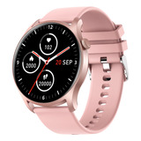 Reloj Smartwatch Inteligente Rosa Deportivo Mujer Bluetooth