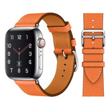 Correa Manilla Cuero Para Apple Watch Series 8-7..1 Ultra 