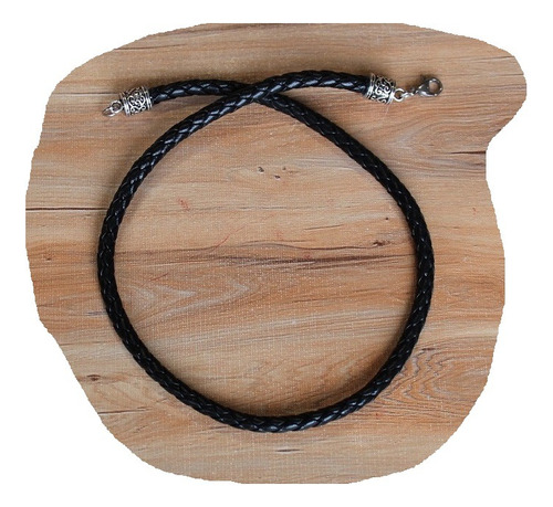 Collar Cuero Trenzado Gargantilla - Tipo Choker Largo 40 Cms