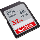 Memoria Sd Sandisk 32gb 120 Mb\s Para Canon Nikon Sony 