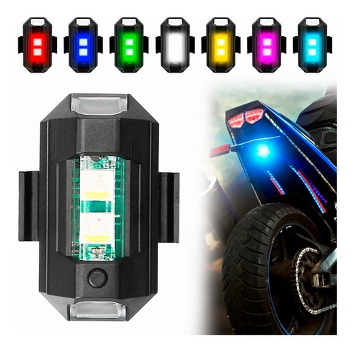 Estrobo Luces Led Recargable Auto Moto Bici Drones