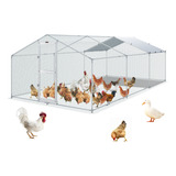 Vevor Gallinero De Metal Grande Jaulagallinas19.7x9.8x6.4ft 