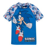 Remera Uv Sonic Niños Proteccion Solar Original Sega