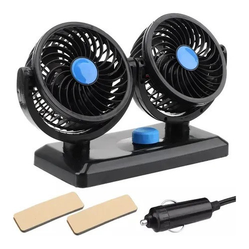 Ventilador 12v Auto Vehiculo Doble 360° (t-304)