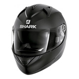 Capacete Para Moto  Integral Shark  Ridill  Black Mat Blank Mat Tamanho G 