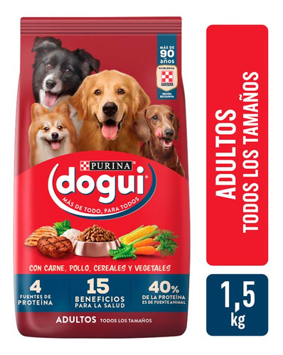 Alimento Animales  Carn.veg 1,2 Kg Dogui Alimentos P/mascot