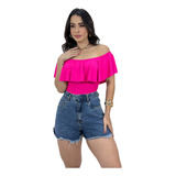 Body Maio Blusa Blusinha Babado Tendência Ciganinha Moda Top