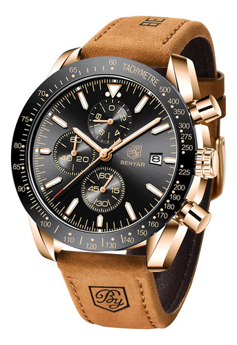 Reloj Benyar Classic Fashion Quartz Chronograph 30 M Waterpr