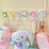 Pack 3 Percheros Gancho Colgantes Adhesivo Sanrio Pared