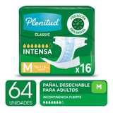 Pañal Para Adultos Plenitud Classic X 16 Un Pack X 4