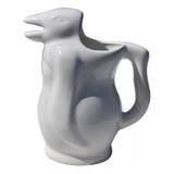Jarra De Vino De Mesa Pinguino Blanco 1lts Ceramica Premium