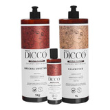 Kit Sou Cachos Shampoo E Máscara Litro + Gelatina - Dicco