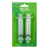 Seringa Higienizador Lavagem Nasal Adulto C/ 2 Multilaser Cor Transparente