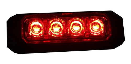 Estrobo De 4 Leds Para Motocicleta O Vehículo Emergencia De 16w