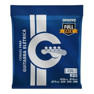 Cordas Encordoamento Guitarra 010 Fullpack Gfp2 Groove Solez