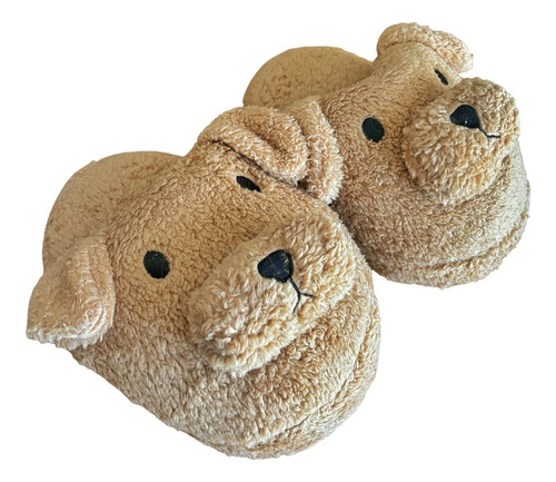 Pantuflón Peluche Animado Perrito Premium - Importado