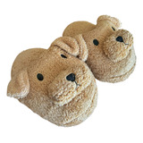 Pantuflón Peluche Animado Perrito Premium - Importado