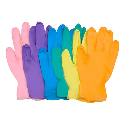 Guante Latex Colorfull Talla Ch 100 Piezas 50 Pares Colores Ch | MercadoLibre