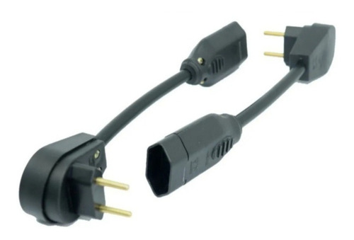 Adaptador Para Tomada 90 Graus 10a /20a Cm25  Reforçada 