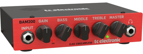 Tc Electronic Bam200 Amplificador Para Bajo 200 W Compacto Color Rojo