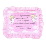 Travesseiro Almofada Para Bebe 28x35cm - C/ Frase De Oração 