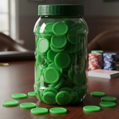 Fichas Plastico Colores Para Contar O Jugar Loteria (220 Pz) Verde Claro | MercadoLibre