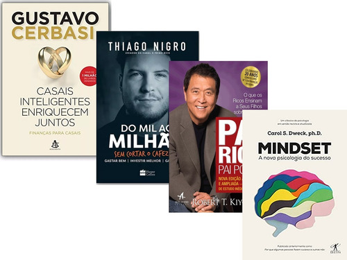 Do Mil Ao Milhao + Casais Inteligentes+ Pai Rico+ Mindset