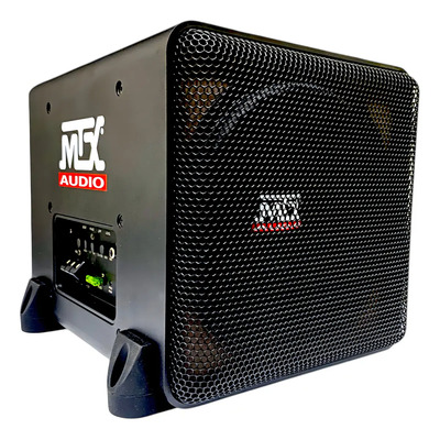 Doble Subwoofer Amplificado 8 PLG Mtx Audio Boombox8 1000w Color Negro | Meses sin interés