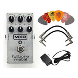 Mxr M116 Fullbore Metal Pedal De Distorsión Con 9 V Fuente D