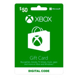 Tarjeta Xbox Gift Card - 50usd - Cuentas Eeuu