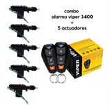 Alarma De Seguridad Auto Viper 3400 + 4 Actuadores Combo