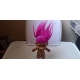 Vintage Russ Pink Hair Troll Doll 17 Cms