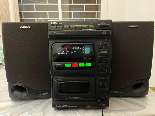 Microsystem Aiwa Lcx70m Para Conserto Ou Peças Liga S/audio