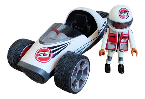 Playmobil Auto Friccion Racer 33 Con Personaje Original 5173