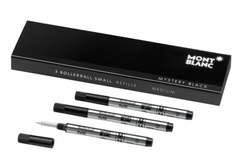 Tinta Set Repuesto Rollerball Small Montblanc -mystery Black