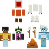 Mattel Minecraft Game, Creator Series Action Figures And Acc