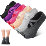 Satinior 6 Pairs Yoga Socks Toeless Pilates Barre Ballet ...