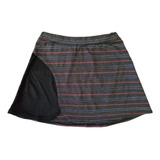 Short Pollera Lycra Negra Con Brillo  Voley Tenis  Hockey 