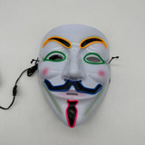  3 Máscara Con Luz Led En Forma De Anonymous Para Halloween