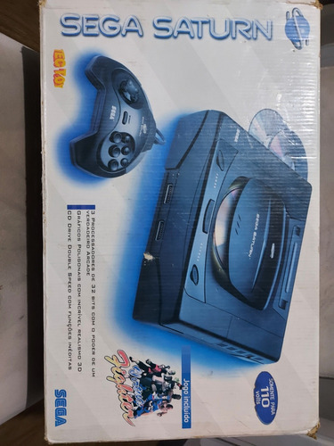 Console Sega Saturn Chaveado Na Caixa Completo